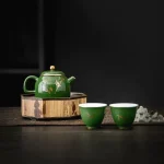 Emerald Green Porcelain Chinese Kung Fu Tea Teapot