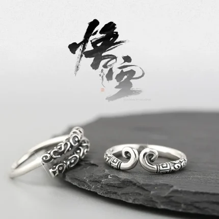 Silver Ring Inspired by Jingubang Mythical Weapon Staff Black Myth Wukong Merchandise | Zen Living Shop & Blog